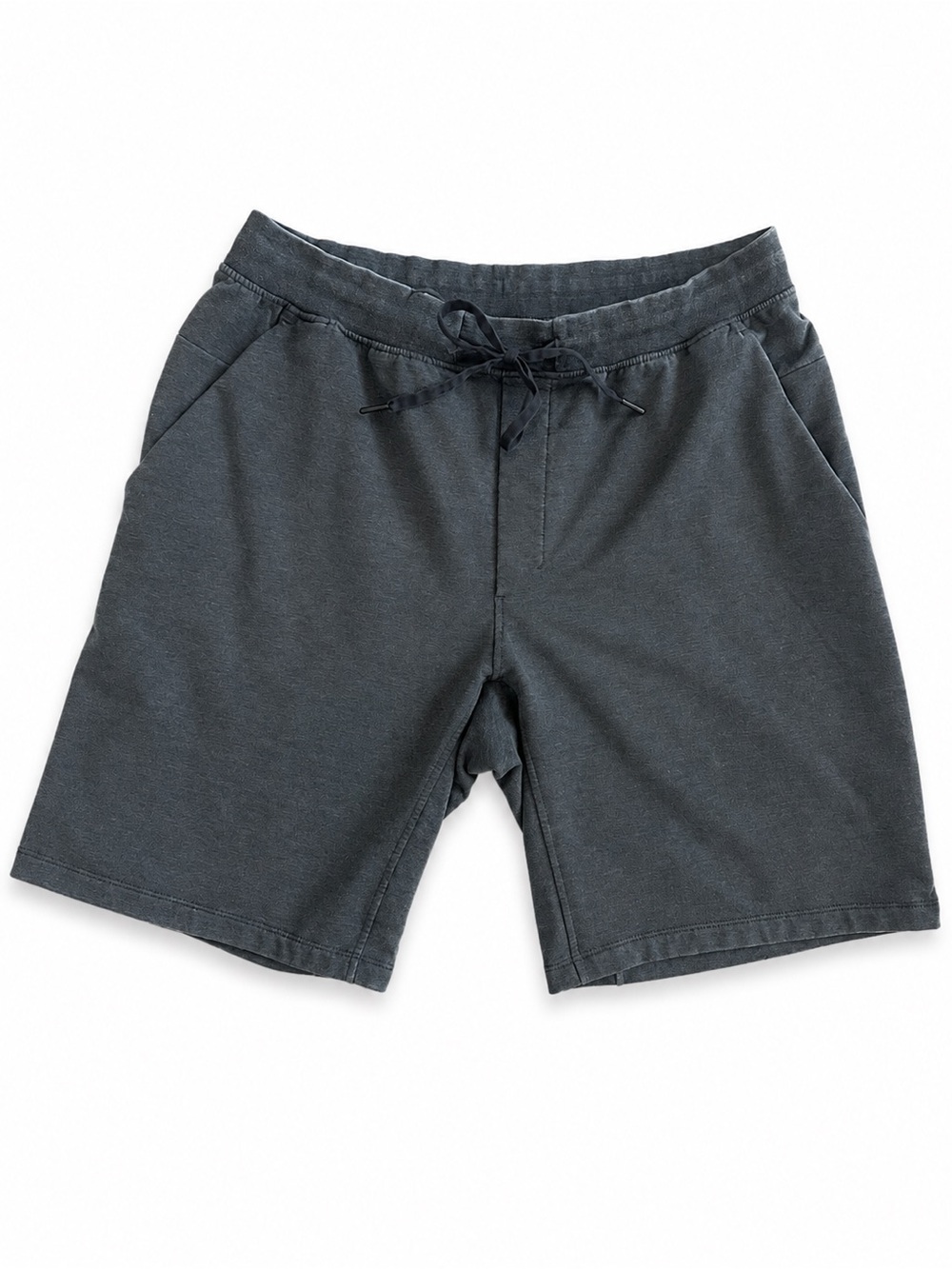 Lululemon Men’s Heather Charcoal Stretch Lounge Shorts XXL 7” Zip Pocket